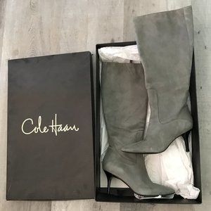 NEW Cole Haan Stiletto Heel Suede Boots Size 7